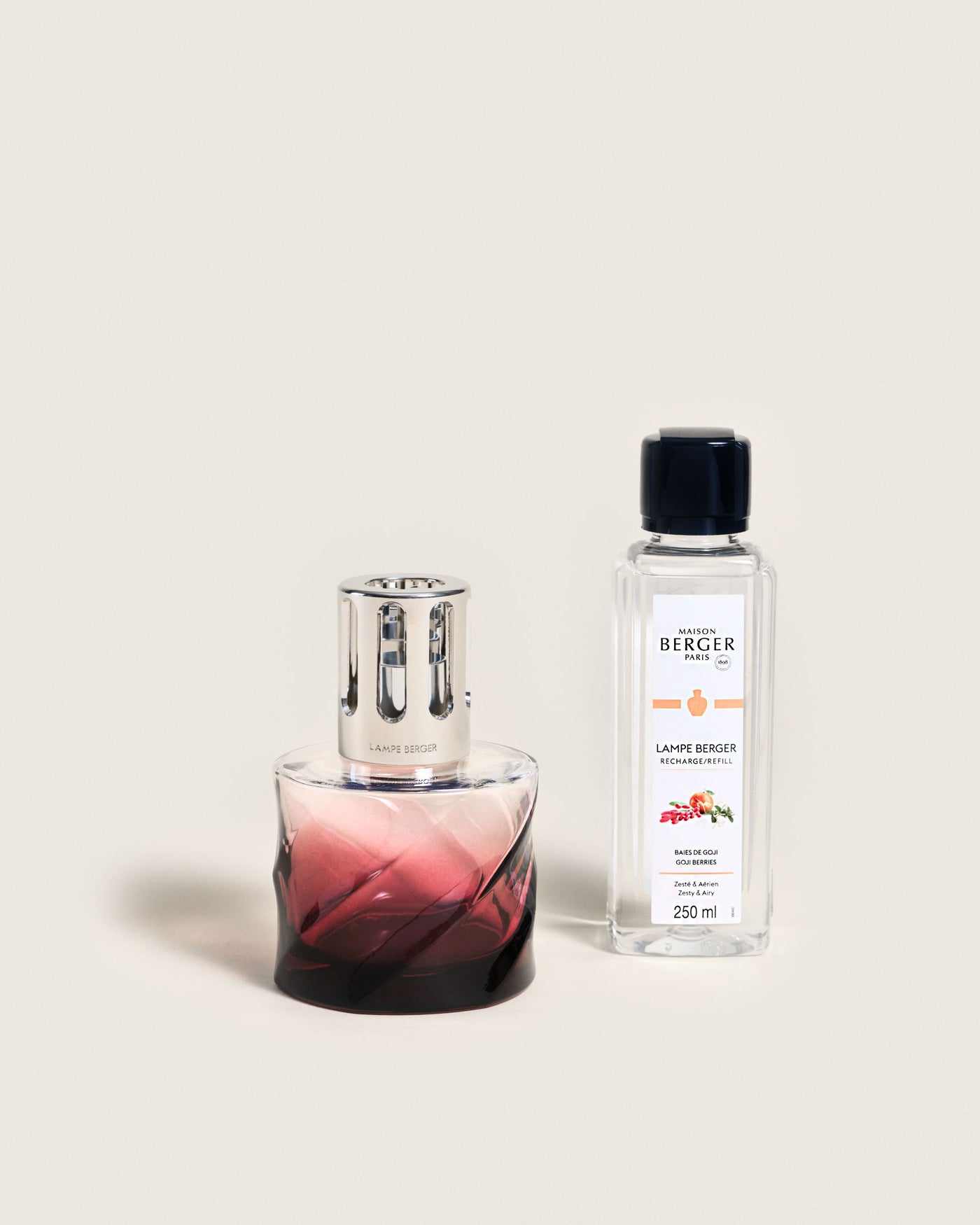 Coffret lampe Berger Spirale Rouge