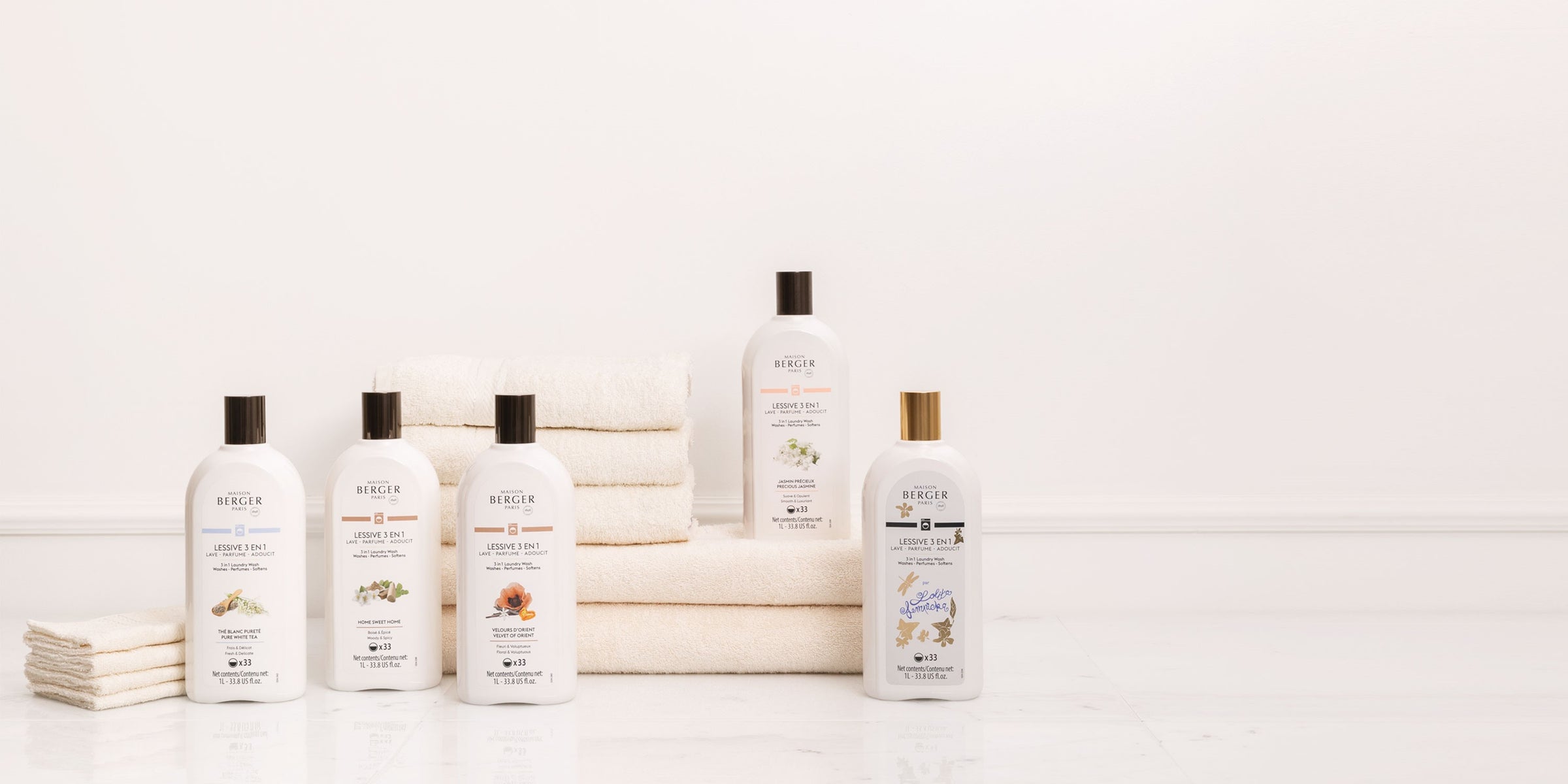 Prenez soin de votre linge avec
notre nouvelle lessive parfumante !