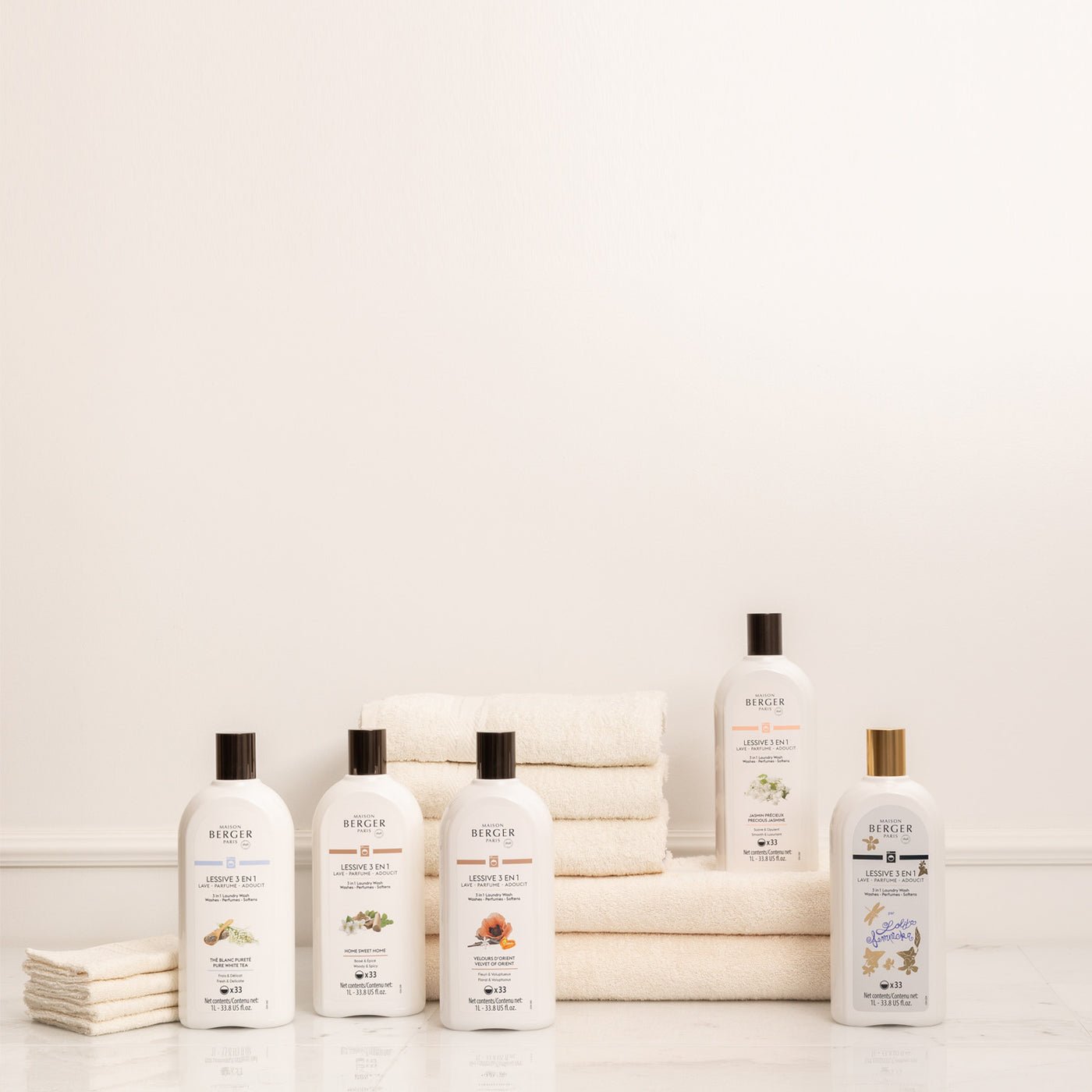 Prenez soin de votre linge avec
notre nouvelle lessive parfumante !