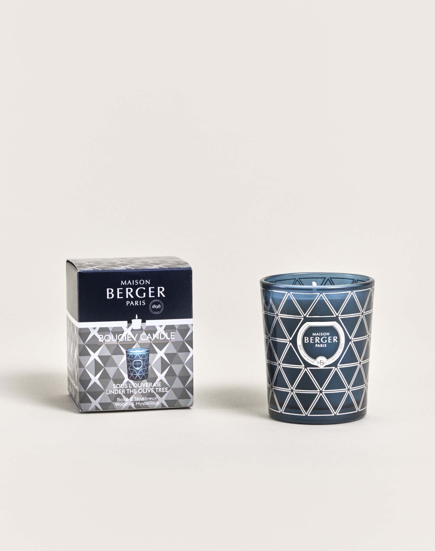 Bougie parfumée Géode Bleue Sous l'Oliveraie