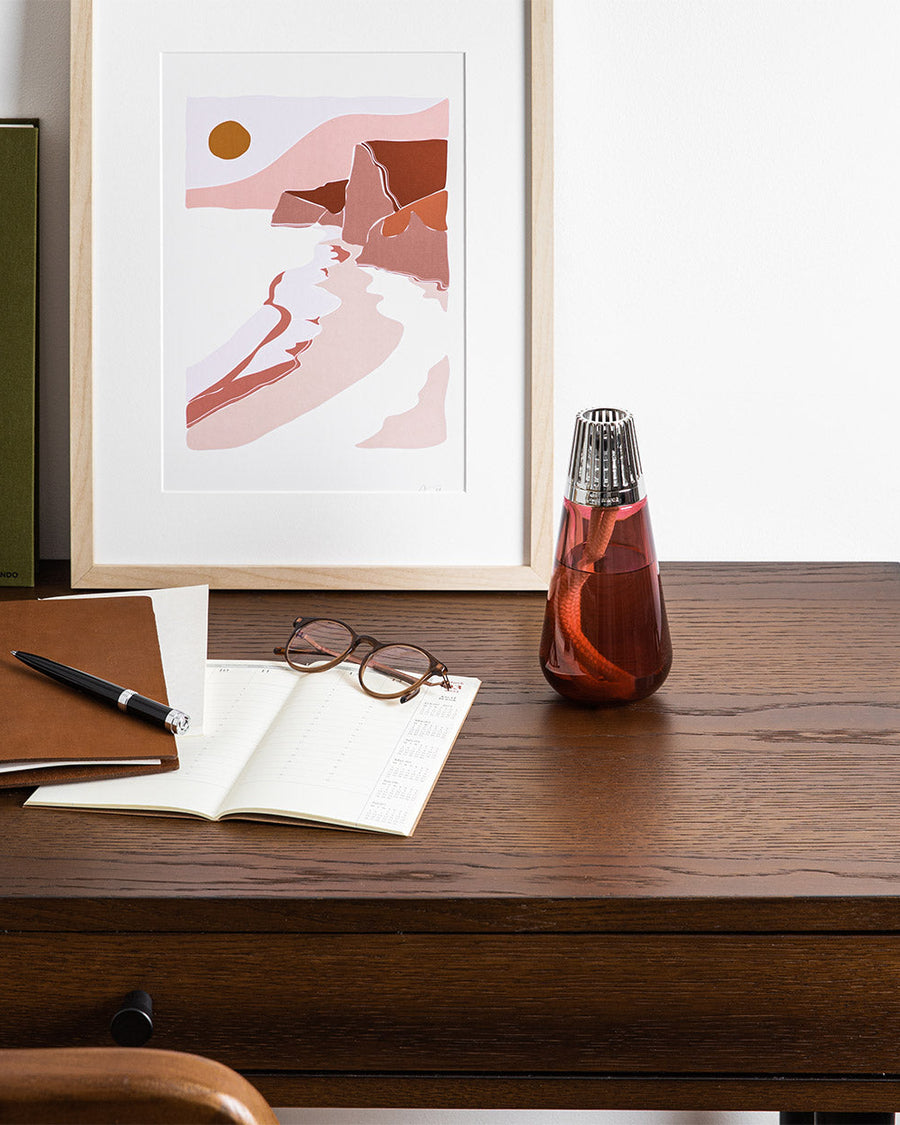Coffret lampe Berger Amphora Framboise