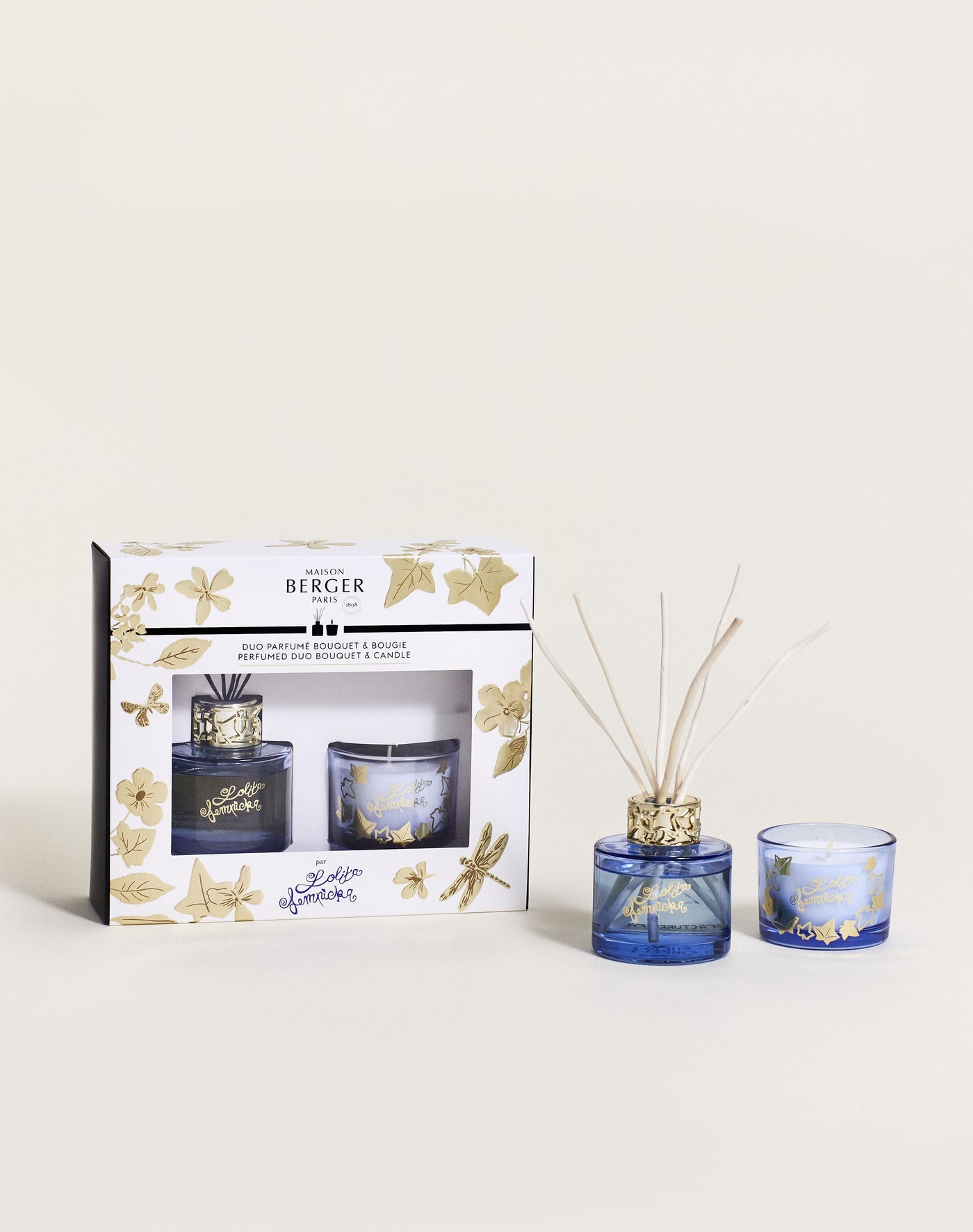 Duo mini Bouquet & Bougie Lolita Lempicka Parme