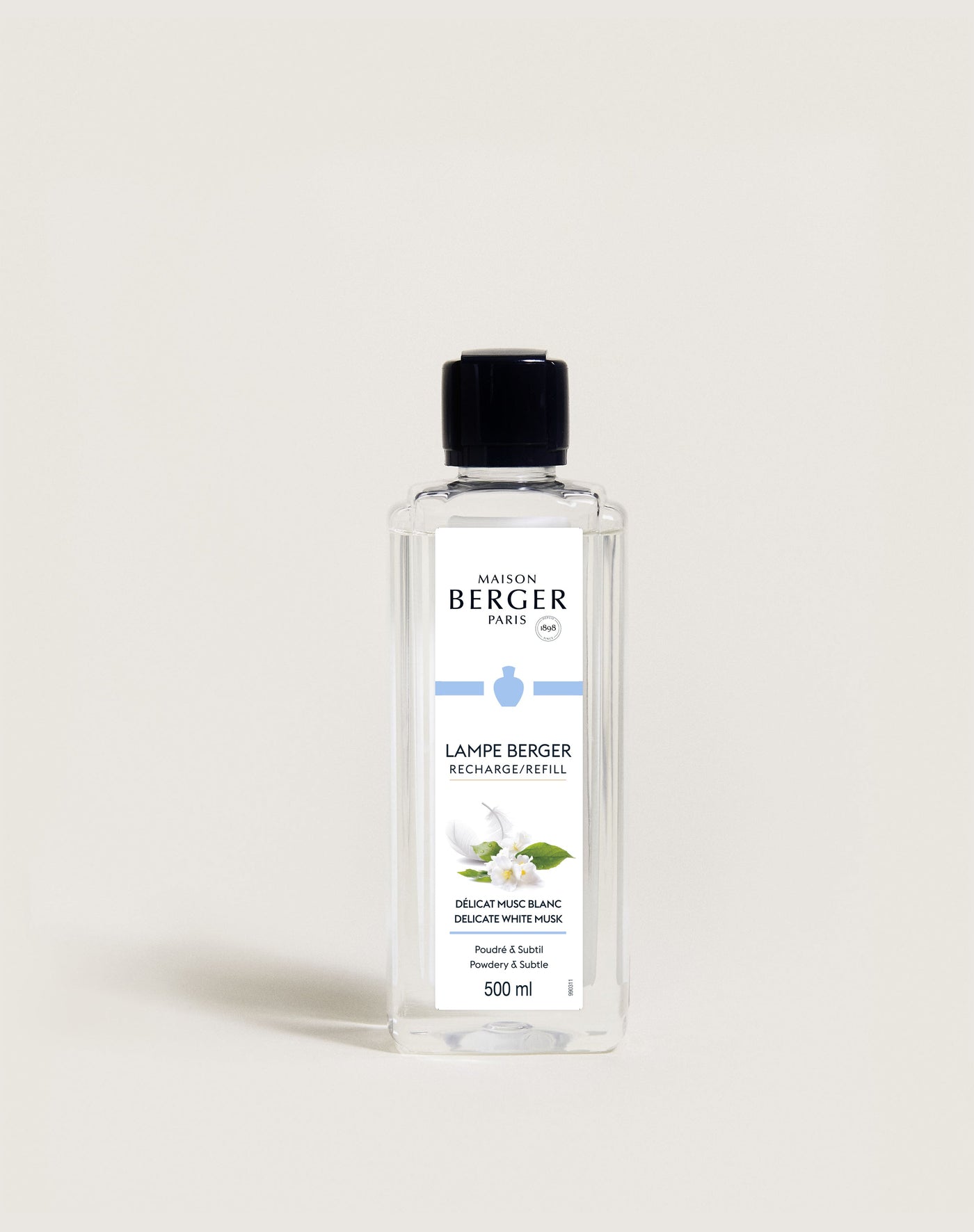 Recharge lampe Berger Délicat Musc Blanc 500ml