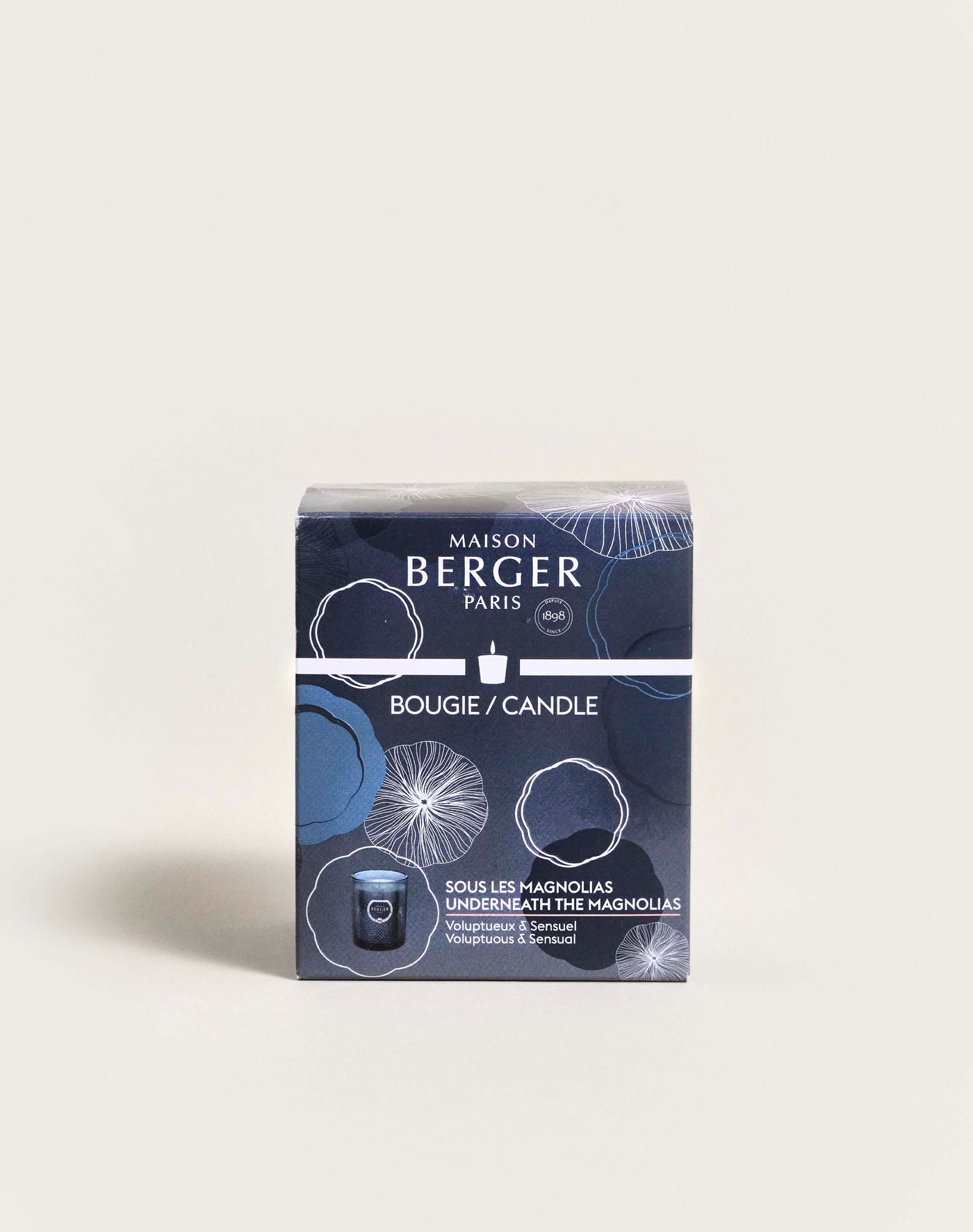 Bougie parfumée Molécule Bleu Nuit Sous les Magnolias