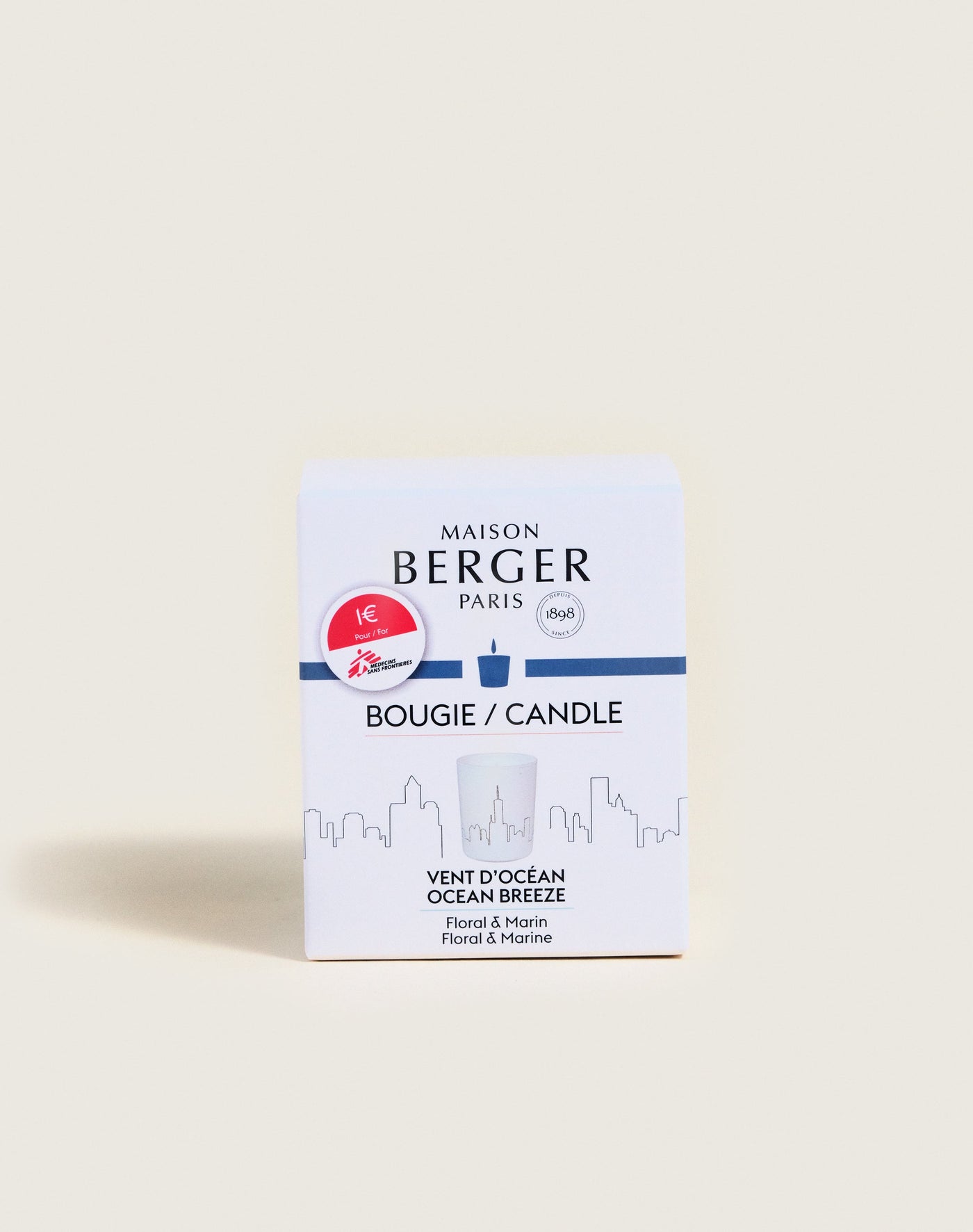 Bougie parfumée Vent d'Océan pour MSF