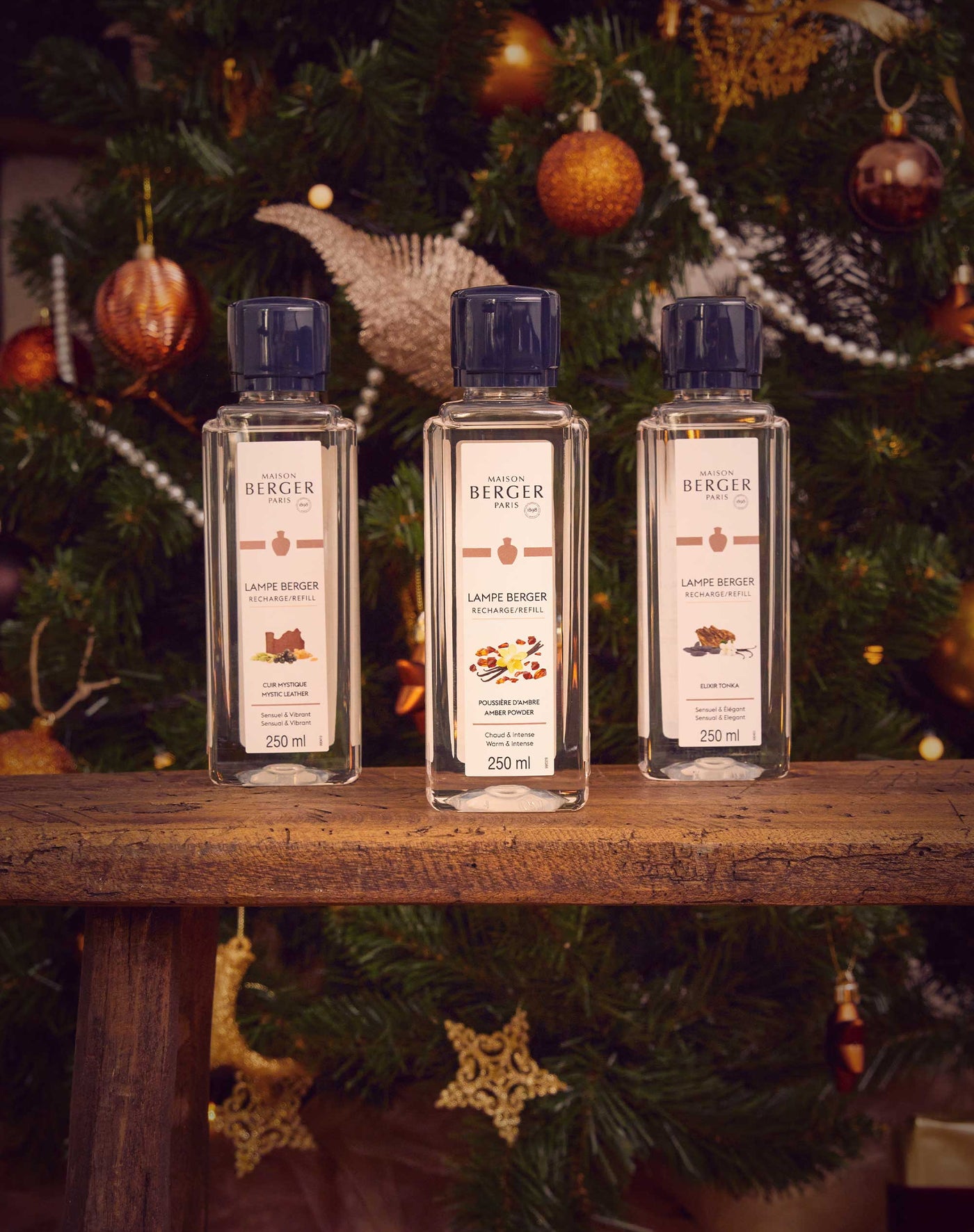 Coffret 3 recharges lampe Berger Holly 250ml