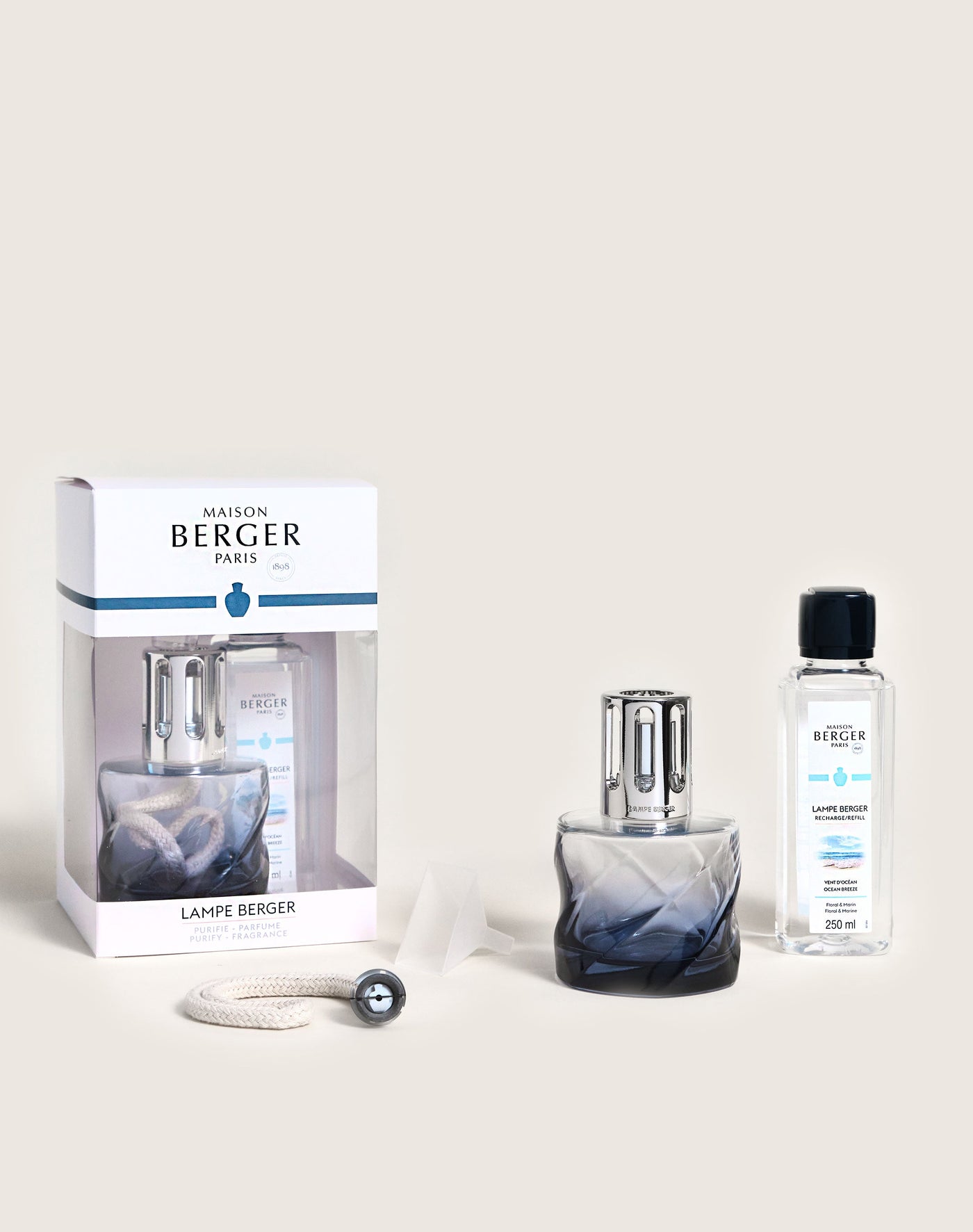 Coffret lampe Berger Spirale Bleue