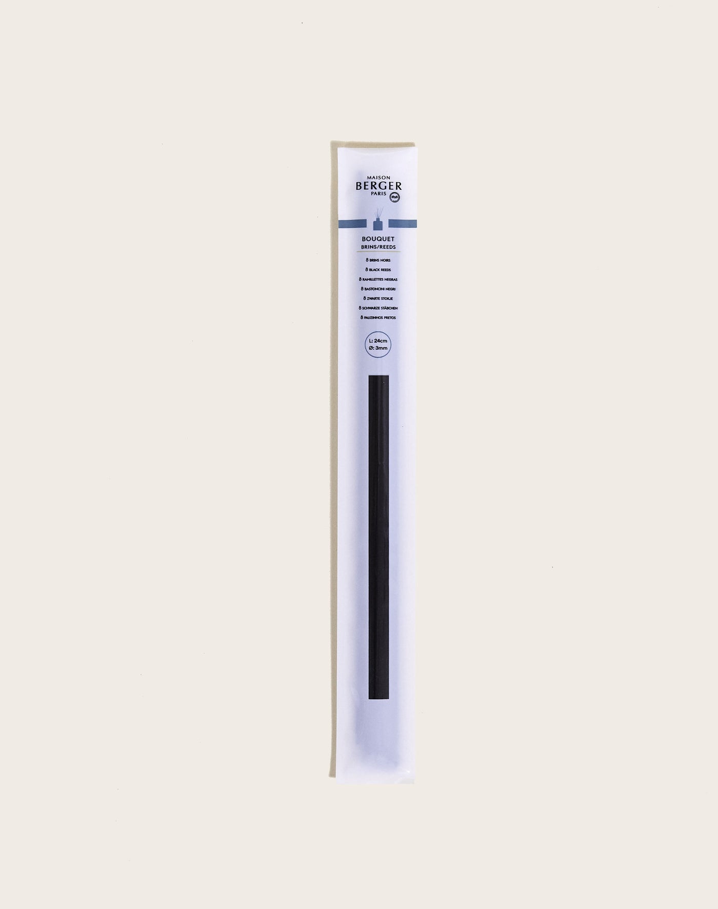 Etui de 8 brins noirs 24cm