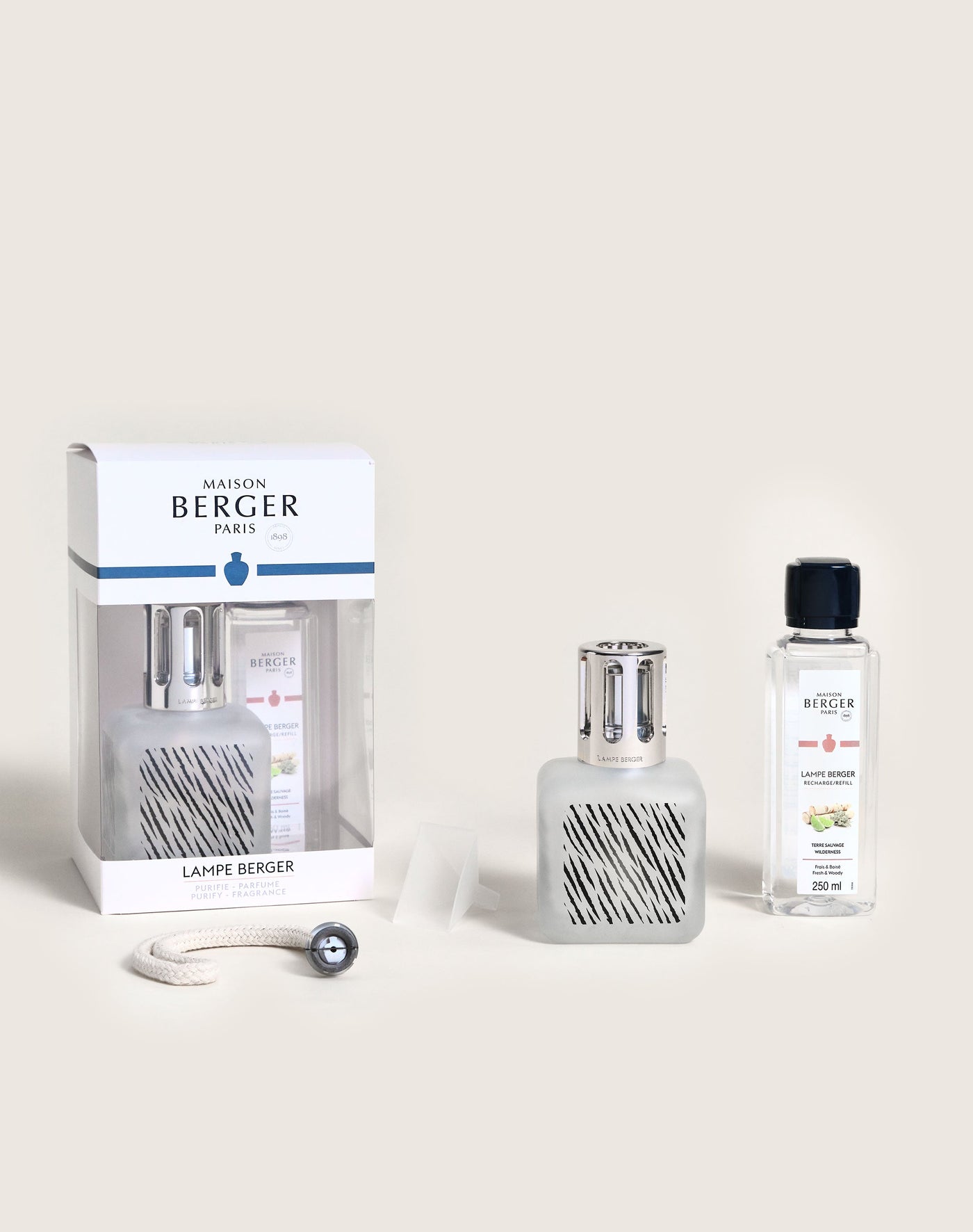 Coffret lampe Berger Glaçon Zebra