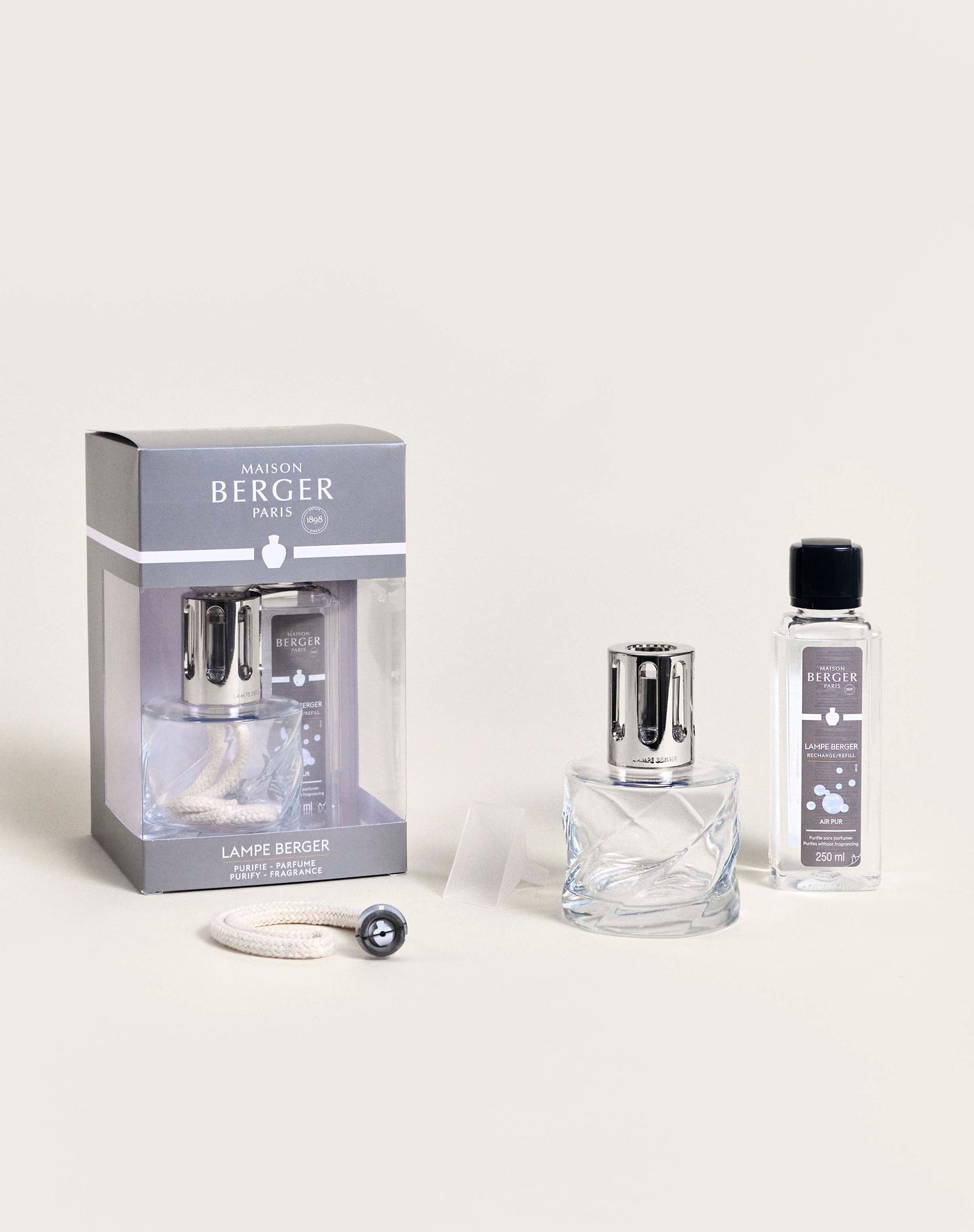 Coffret lampe Berger Spirale Transparente