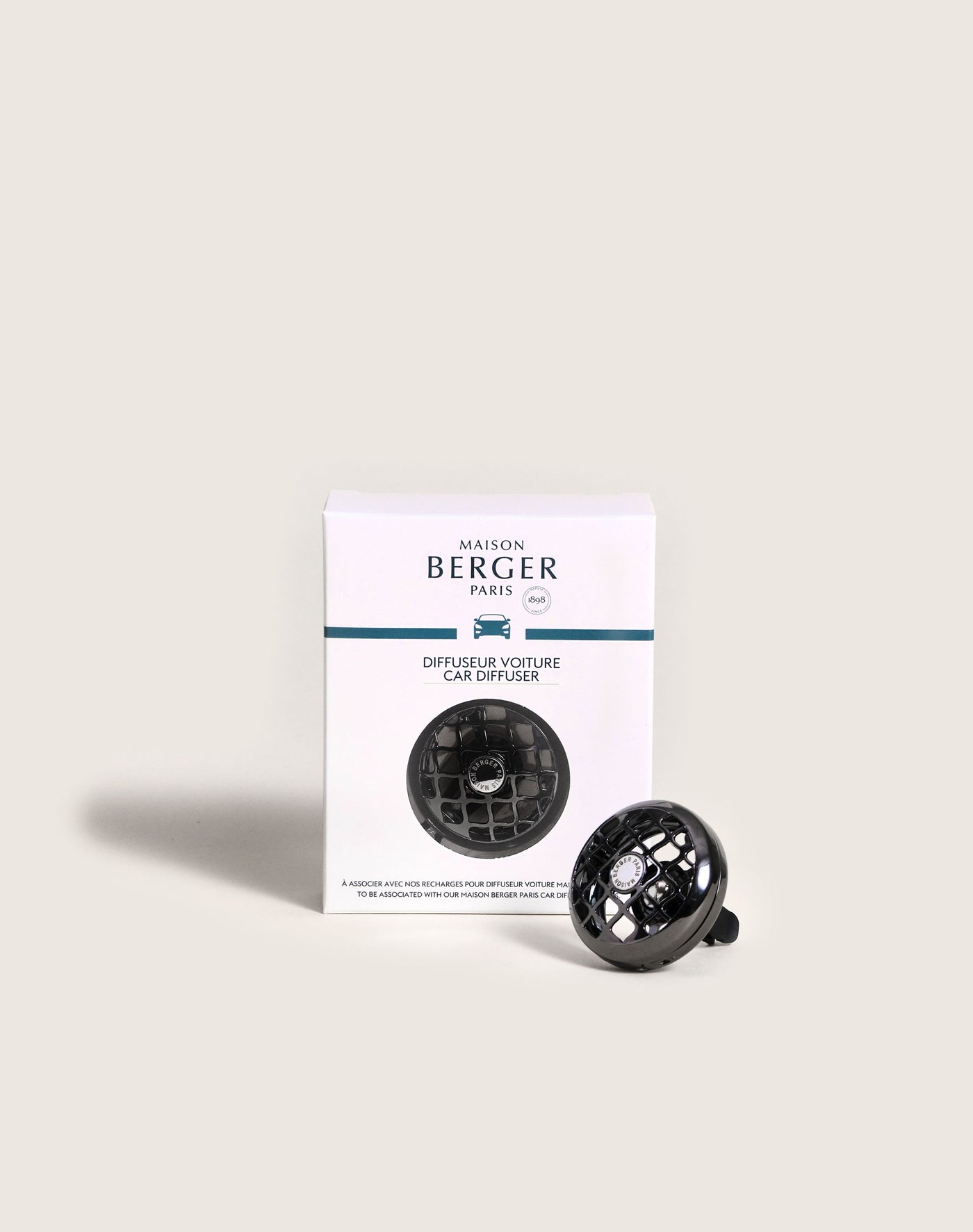 Pince diffuseur voiture Résonance Gun Métal