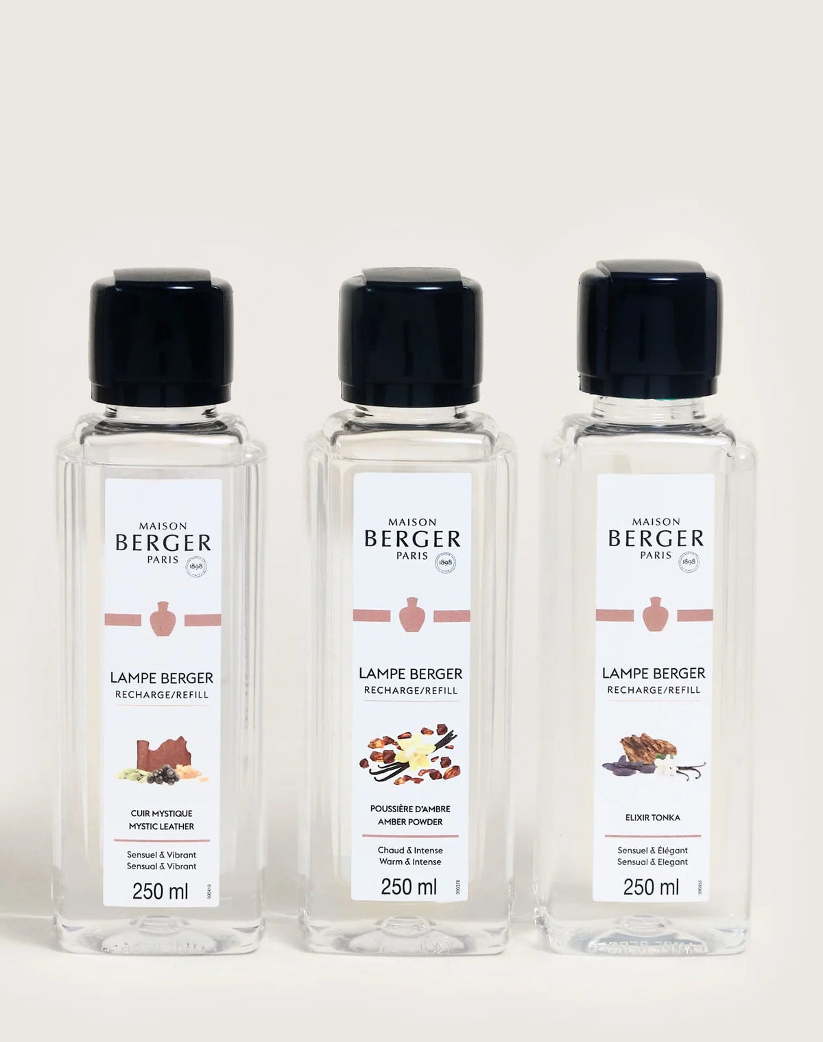 Coffret 3 recharges lampe Berger Holly 250ml