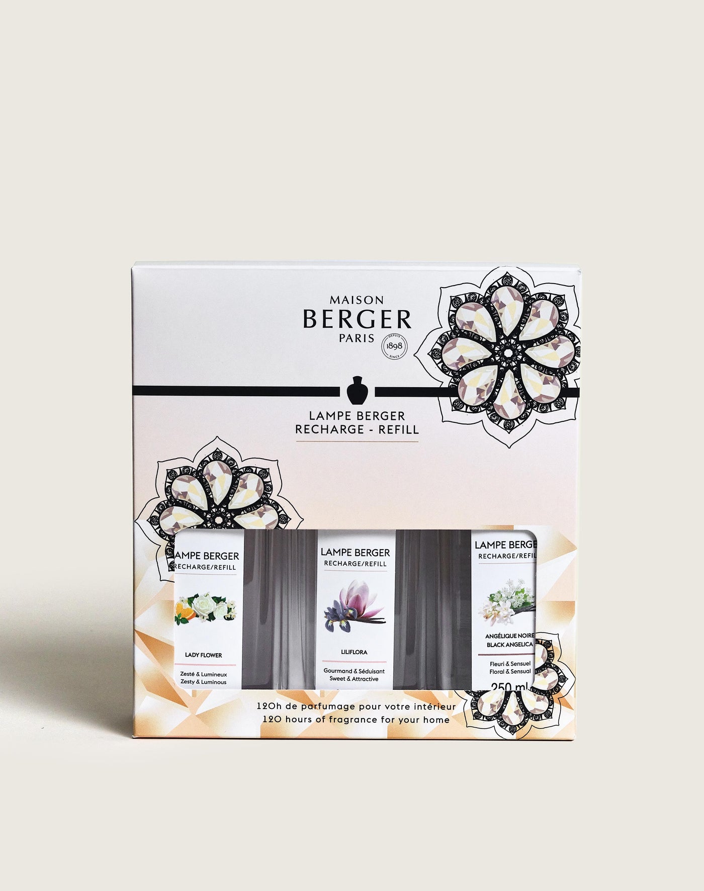 Coffret 3 recharges lampe Berger Eternity 250ml