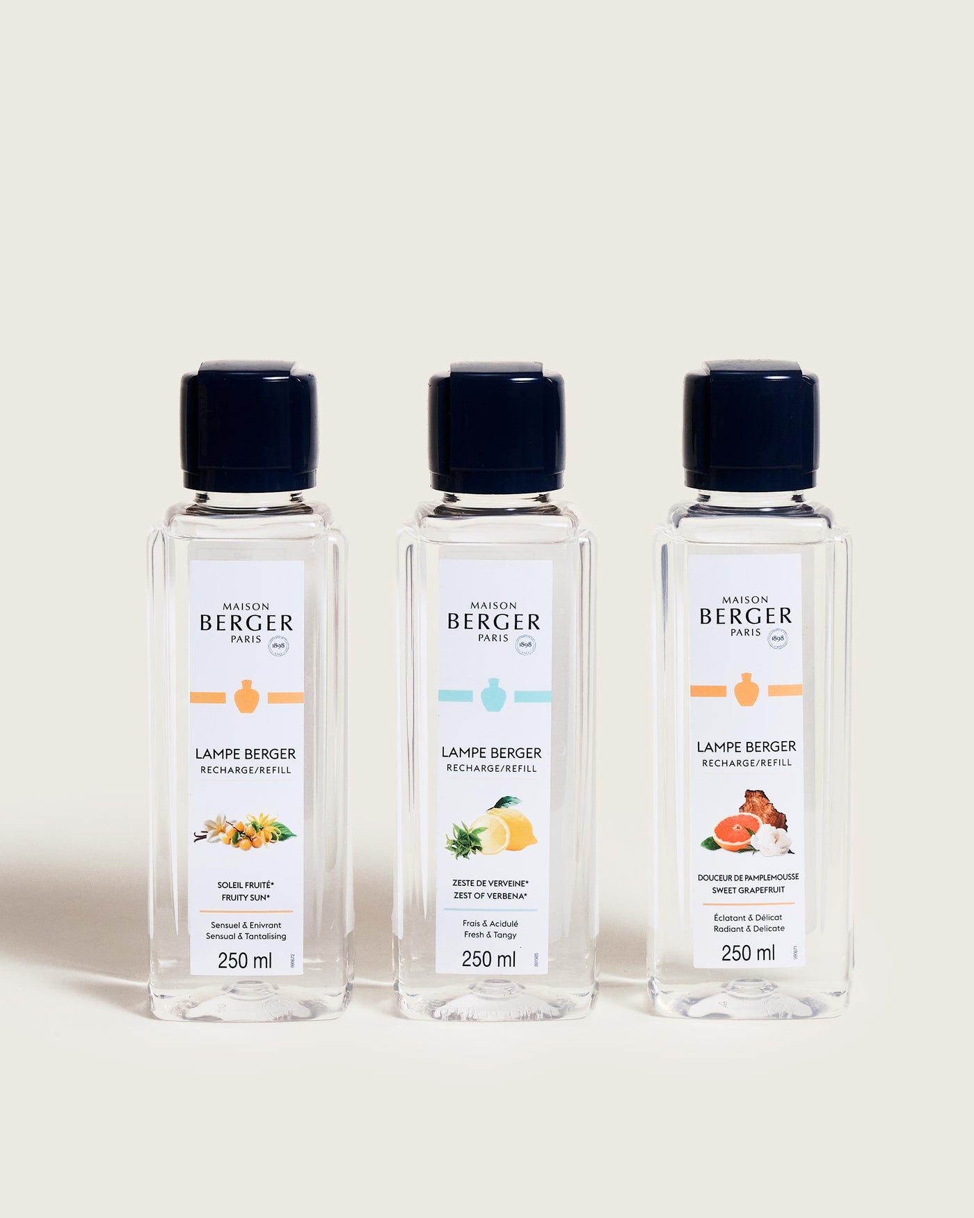 Coffret 3 recharges lampe Berger Estivale 250ml