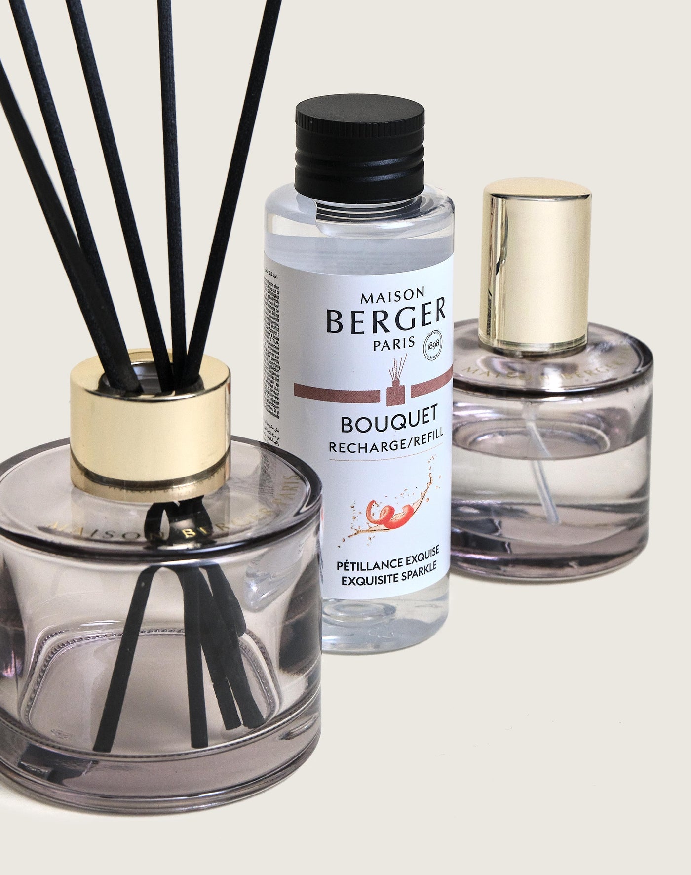 Duo mini bouquet & spray d’intérieur Rosalie Pétillance Exquise
