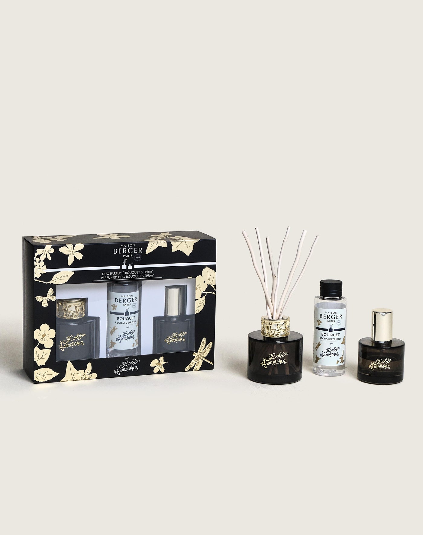 Duo mini bouquet & spray d’intérieur Lolita Lempicka Black Edition