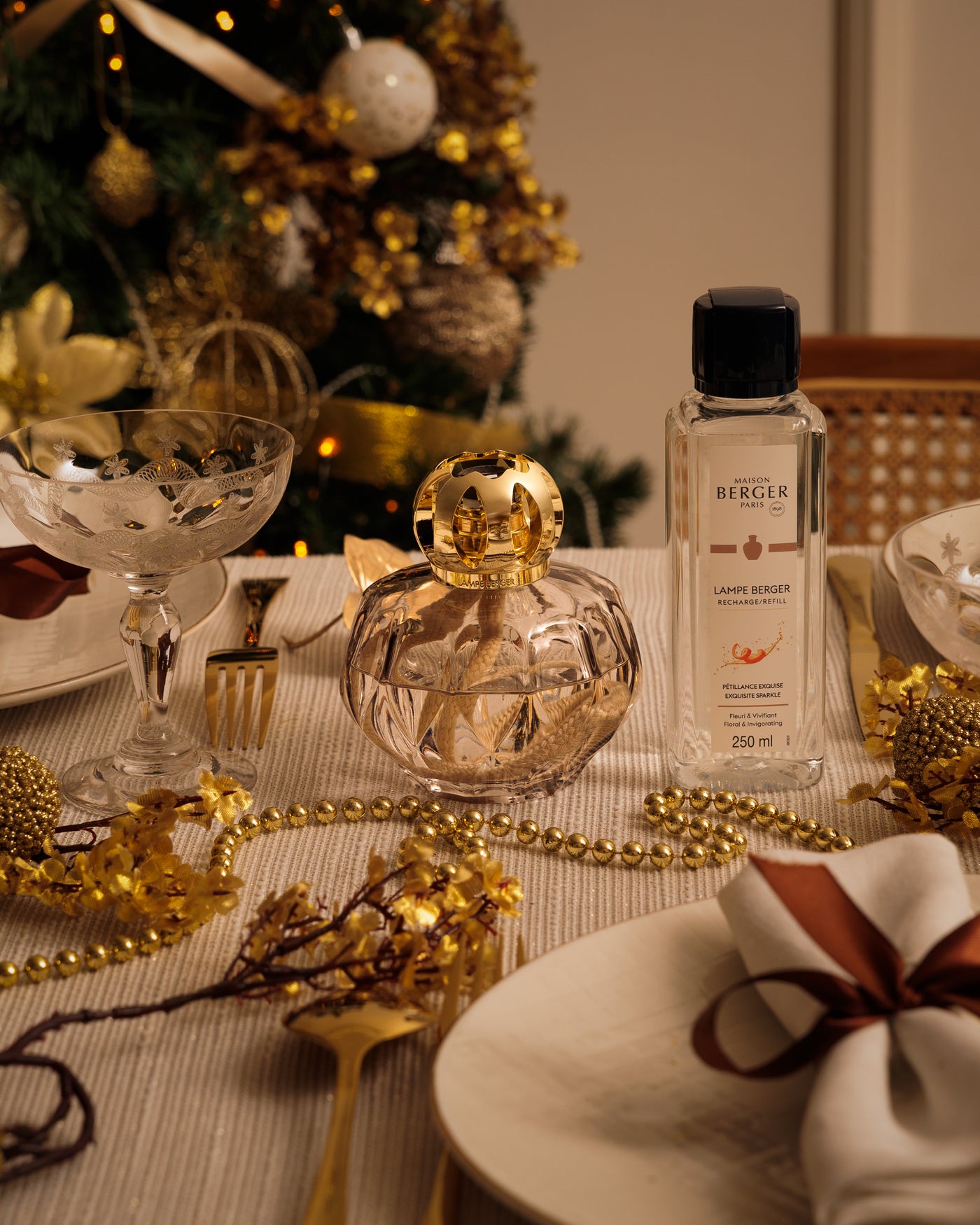 Coffret lampe Berger Rosalie Grise