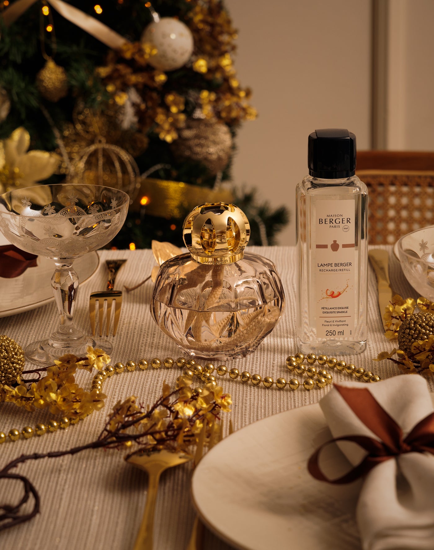 Coffret lampe Berger Rosalie Grise