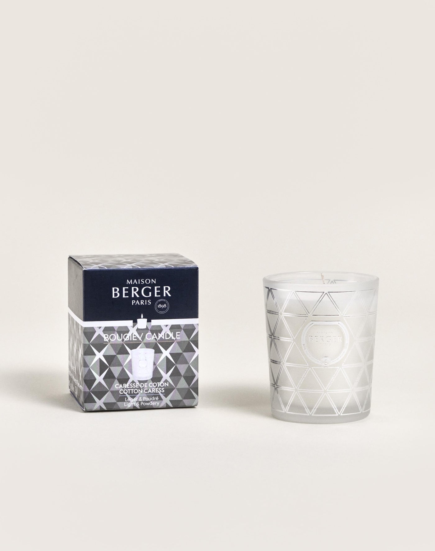 Bougie parfumée Géode Givrée Caresse de Coton
