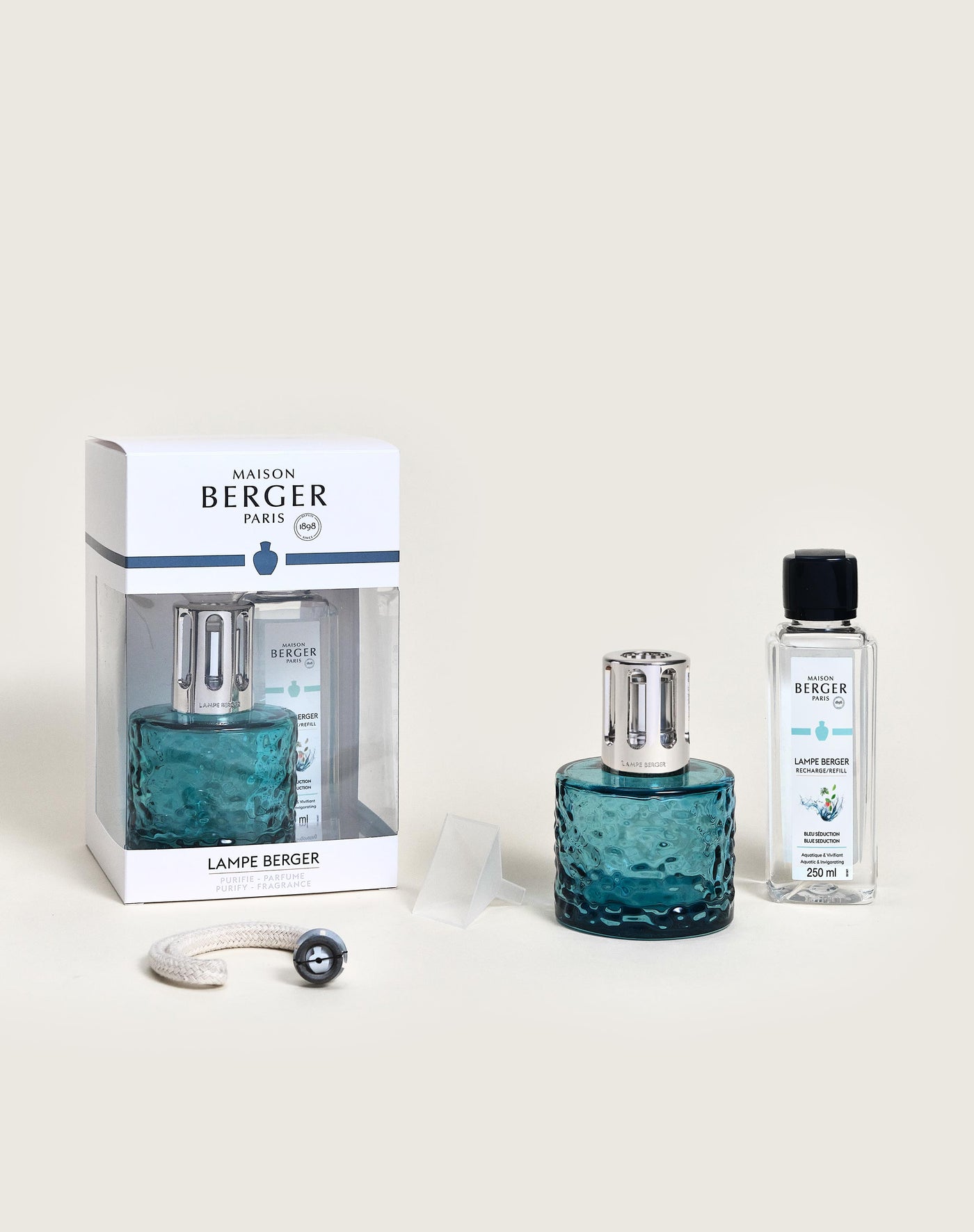 Coffret lampe Berger Mirage Bleue