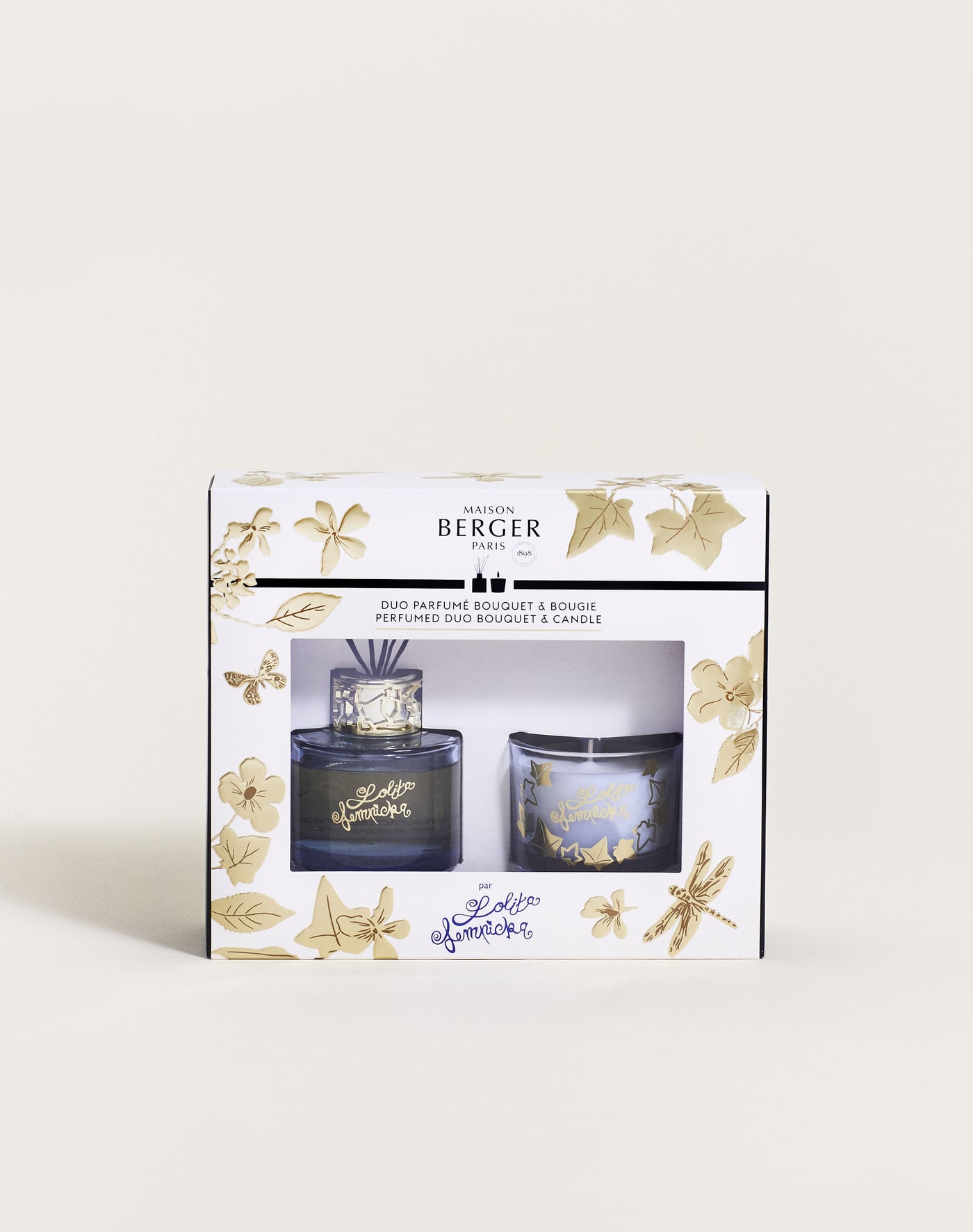Duo mini Bouquet & Bougie Lolita Lempicka Parme
