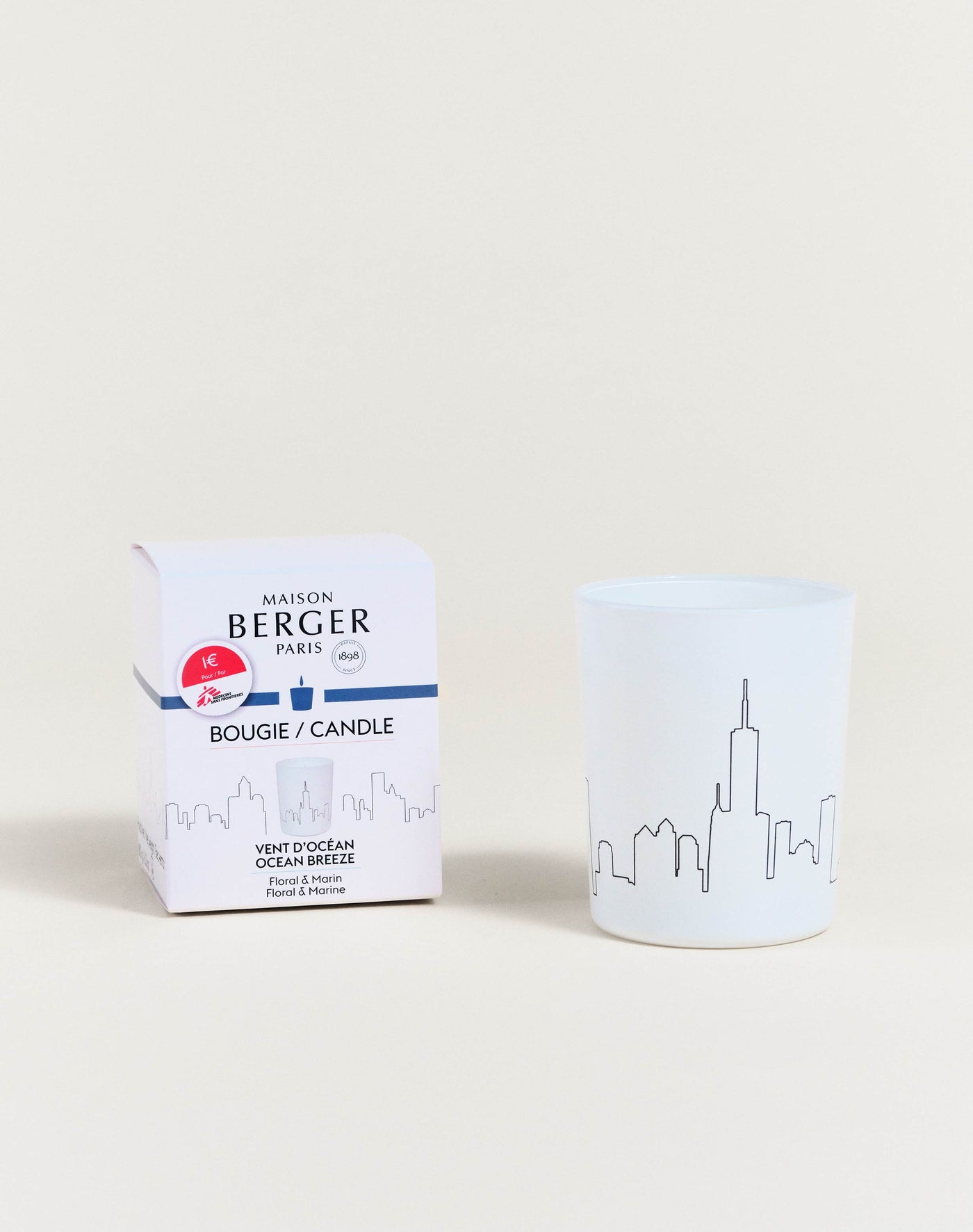 Bougie parfumée Vent d'Océan pour MSF