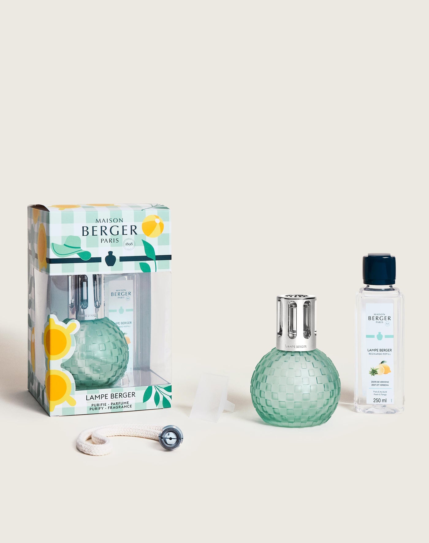 Coffret lampe Berger Disco Estivale Zeste de Verveine