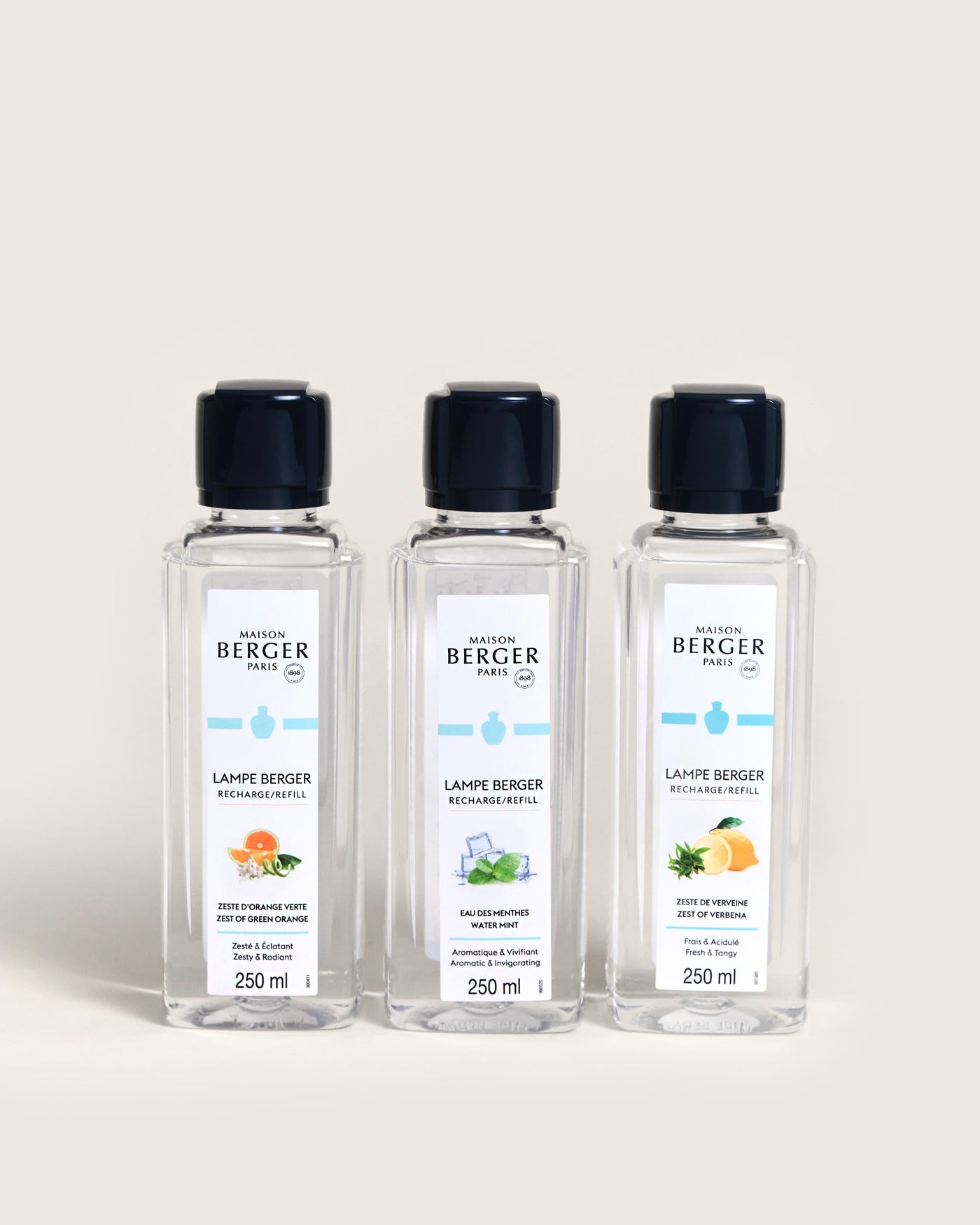 Coffret 3 recharges lampe Berger Summer 250ml