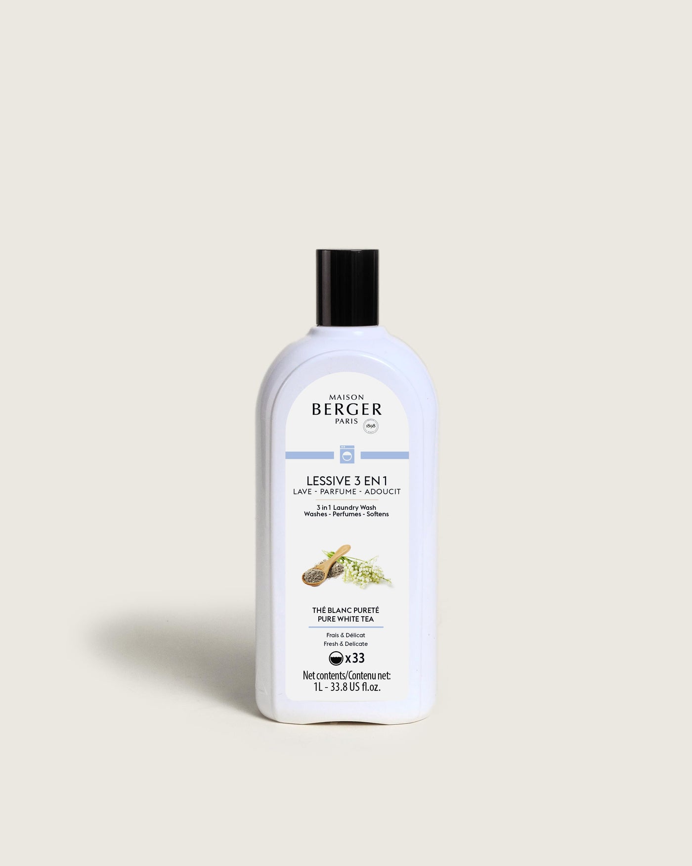 Lessive 3 en 1 Thé Blanc Pureté 1 litre